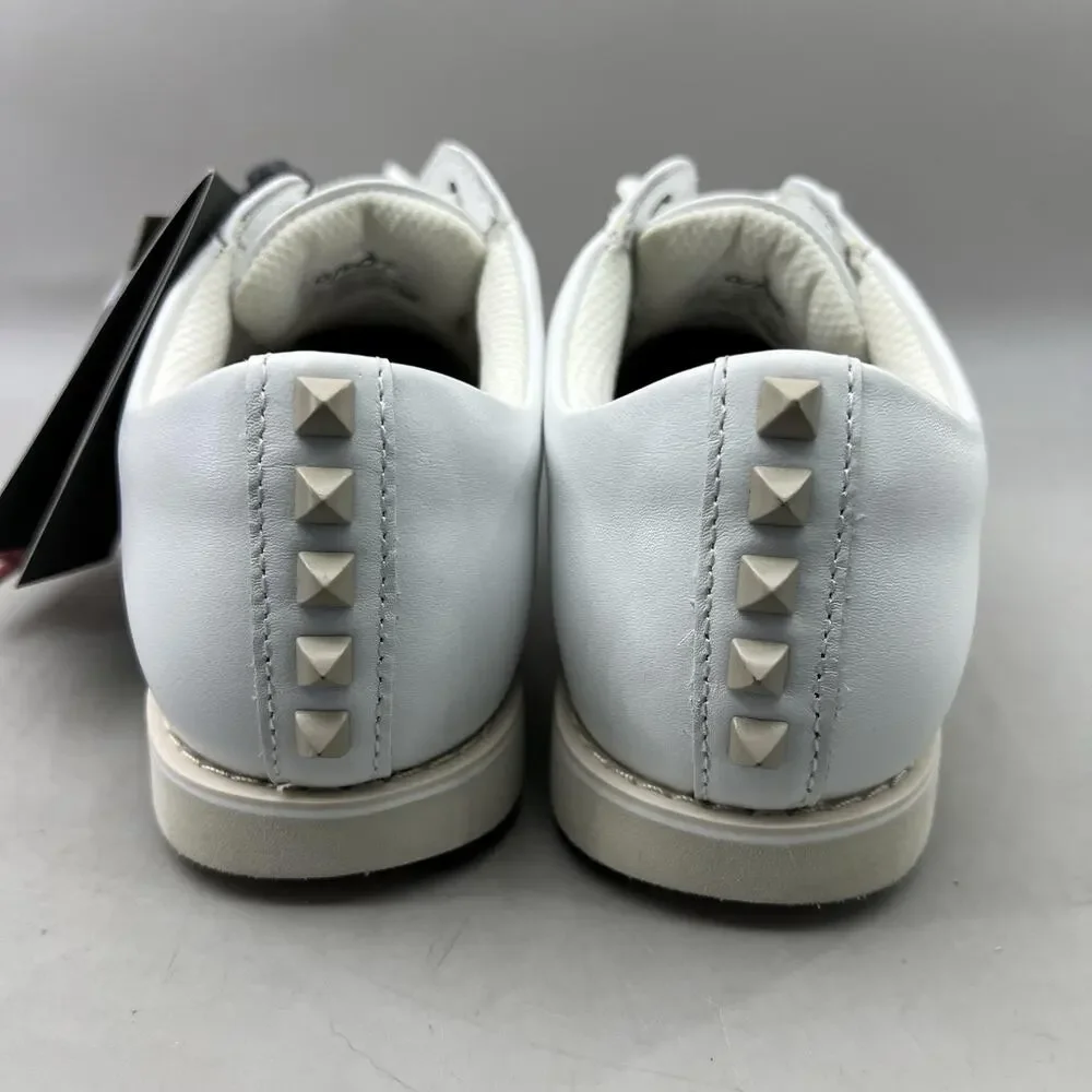 G/Fore Gallivanter Studded Golf Shoes Women Size 6 White Spikeless Sneakers NEW